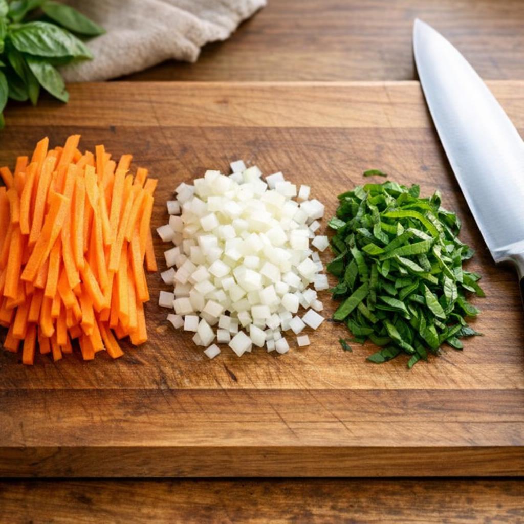 Techniques de découpe des légumes : guide complet