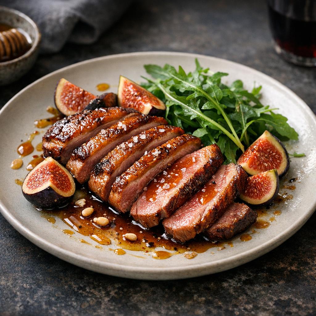 Magret de canard aux figues